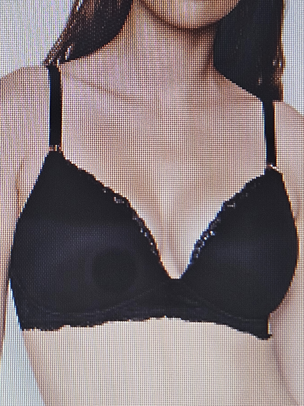 Victoria's Secret Black Lace Trim Nursing Bra